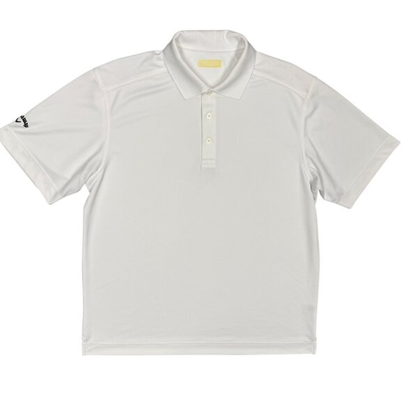 Callaway Golf Shirt Short Sleeve Polo Stretch White Large - Picture 1 of 7